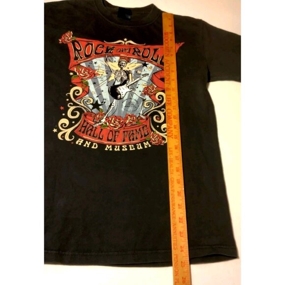 Rock n Roll Hall Of Fame Museum Grateful Dead T Shirt Small Skull Roses Band - Picture 5 of 9